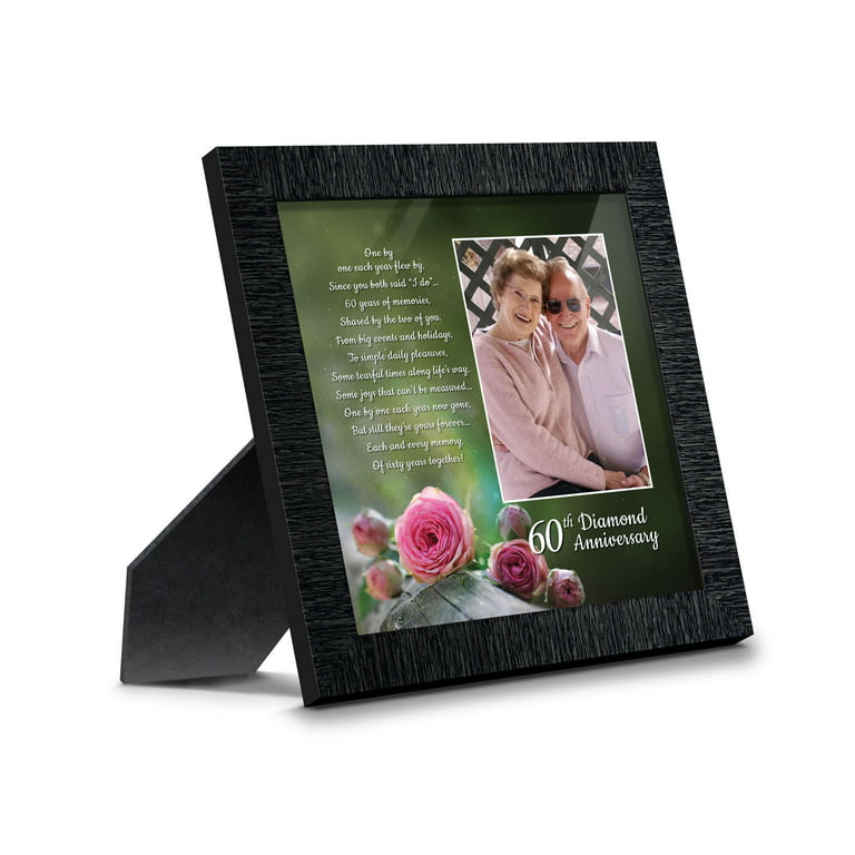 Afuly Picture Frames 4x6 Rotating Family Photo Frame Brown with Bud Vase, Desk Decor Mother Wedding Valentine's Day Gift, Size: 4 x 6