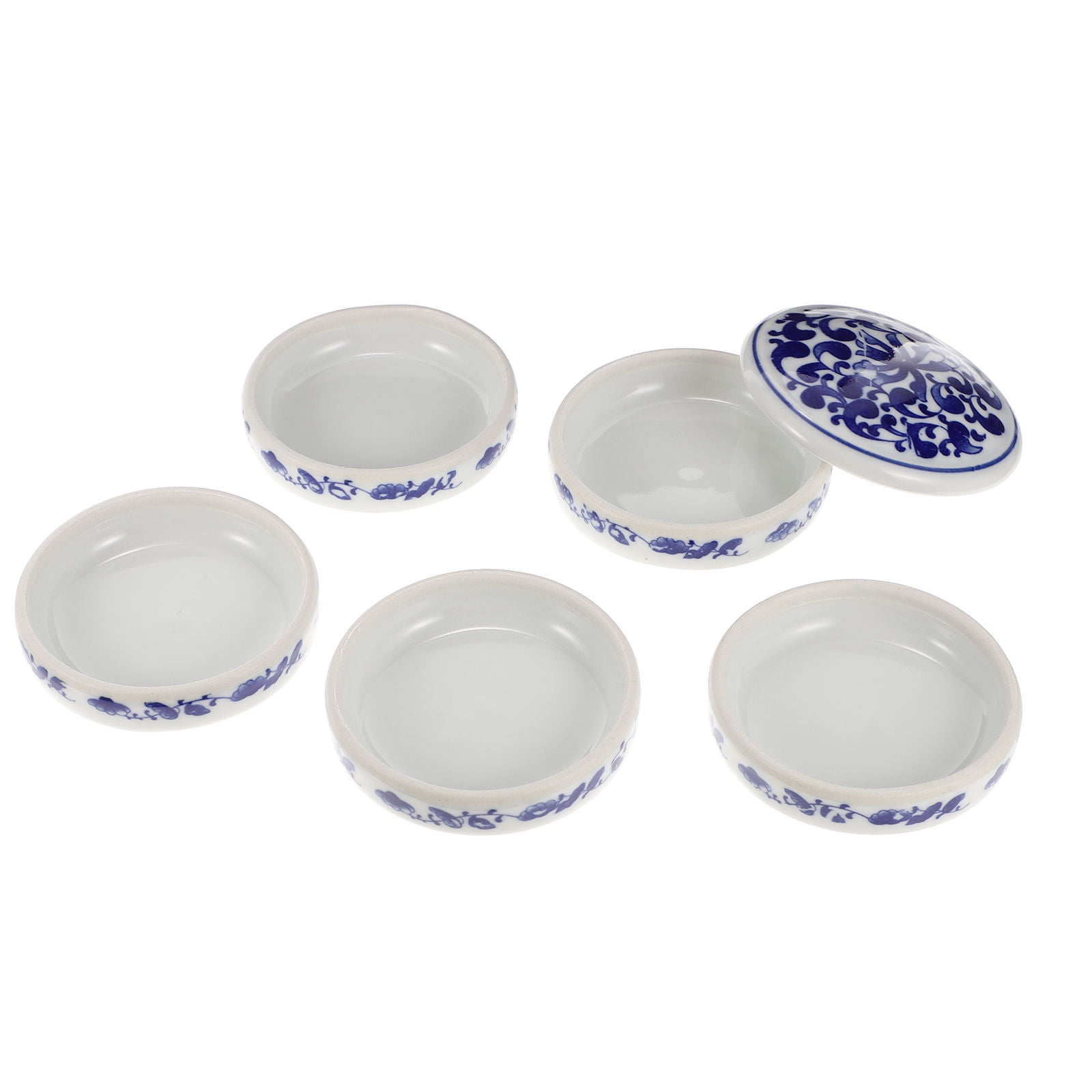 Raindrops  Five Blue and White Color Palette Practical Pigment Tray
