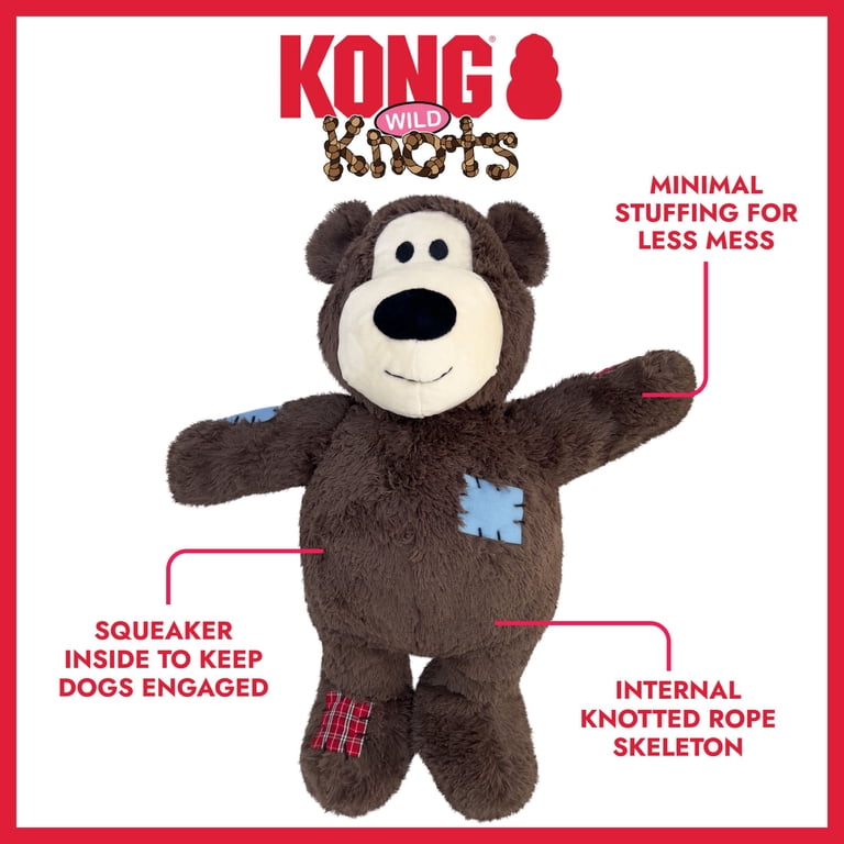 KONG® Wild Knots Internal Knotted Rope Skeleton Dog Toy, Bear