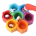 thumbnail image 2 of Regalos de invierno de madera para jardín de infantes Liquidación anticipada de Navidad Regalos educativos de Navidad Rompecabezas Liquidación de Navidad Clip de cognición de colores Abejita Regalos, 2 of 6