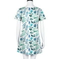 thumbnail image 5 of Sundresses for Women Short Sleeve T Shirt Beach Dresses Crewneck Summer Dress Boho Casual A Line Mini Party Dress, 5 of 8