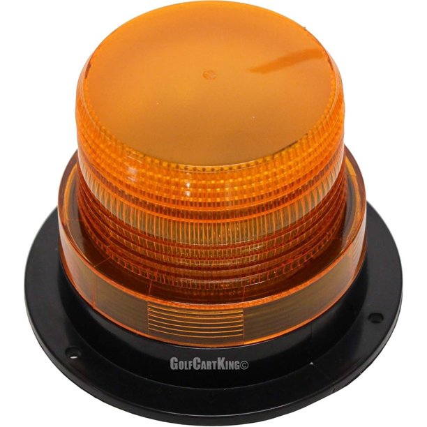 Golf Cart 12 volt Emergency Amber Strobe Light Warning EZGO Club Car Yamaha