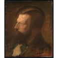thumbnail image 2 of Pierre Puvis de Chavannes 12x14 Gold Ornate Wood Frame and Double Matted Museum Art Print Titled - Portrait D’Homme (19th Century), 2 of 4