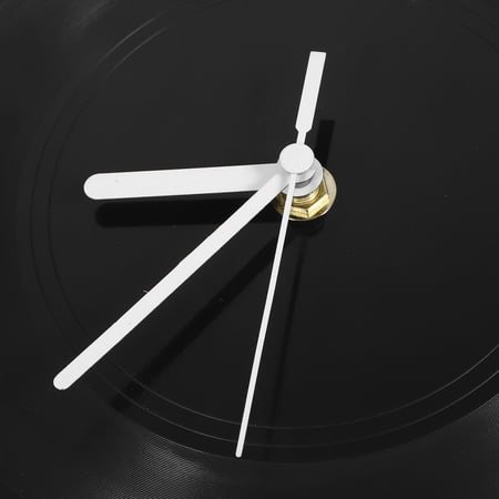 1 Set Black Vinyl Record Style Wall Clock Modern Home Wall Hanging Decoration