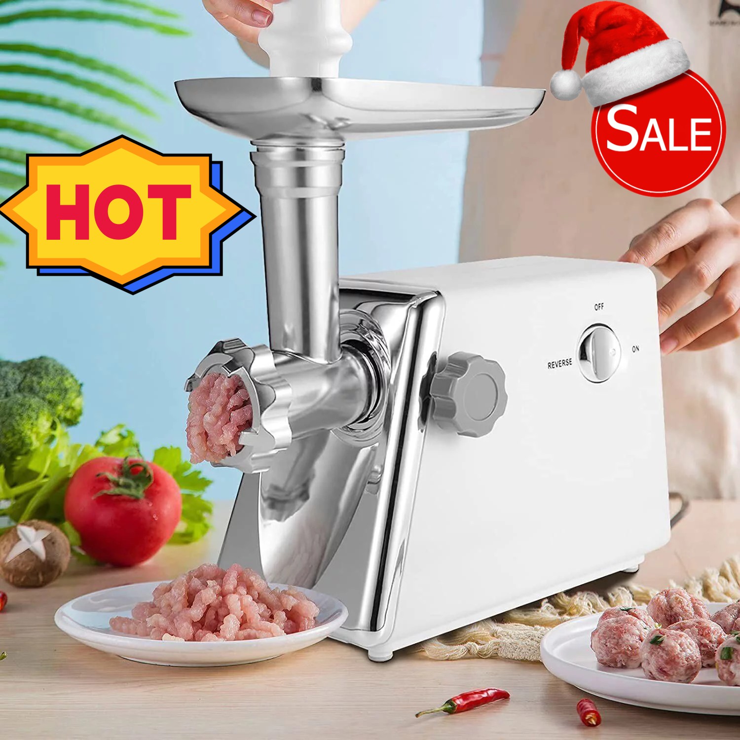 Clearance! Simple Deluxe Electric Meat Grinder, Heavy Duty Meat Mincer