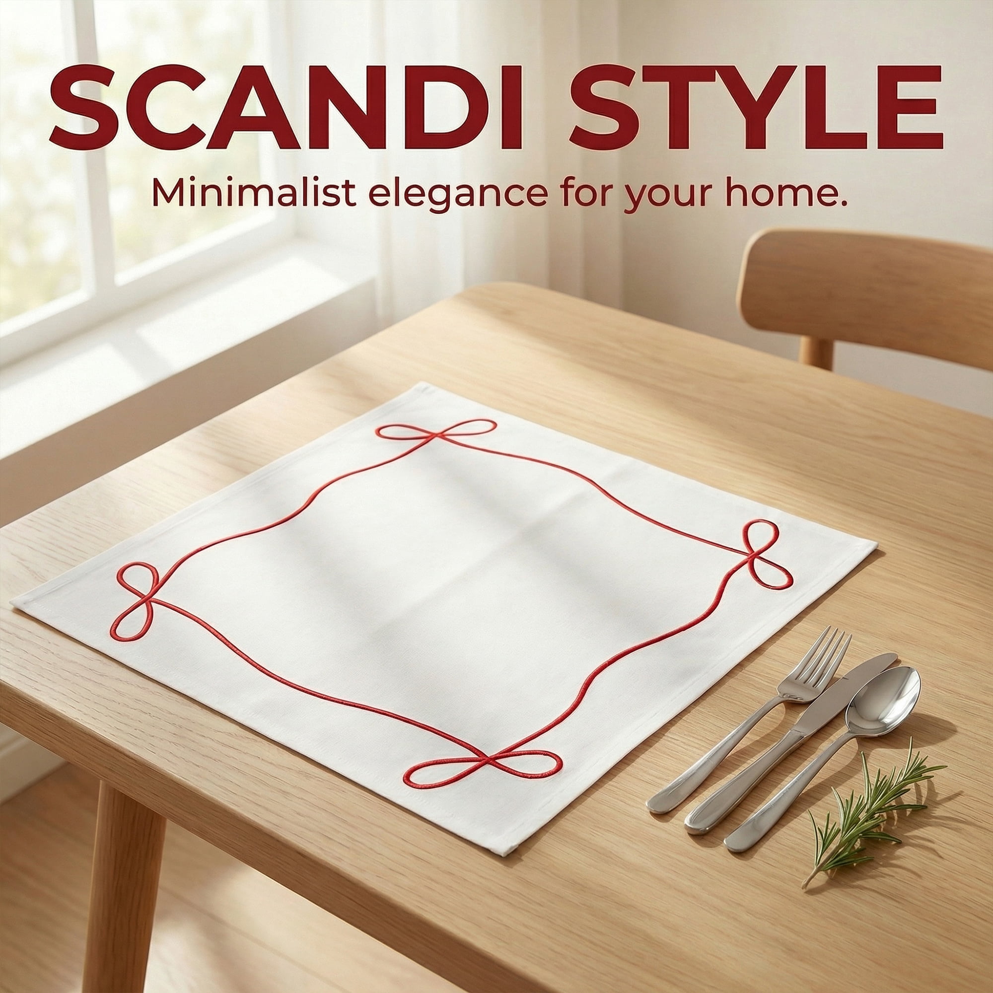 Unique Bargains 6Pcs Washable Cotton Linen Cloth Napkins Red 16x16inch