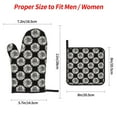 thumbnail image 2 of Cauagu White Sunflowers Print Oven Mitts and Pot Holders 4 pcs Set,Extra Thicken Long Kitchen Oven Glove Potholders BBQ Gloves-Oven Mitts and Pot Holders(11 Inch), 2 of 6