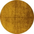 thumbnail image 1 of Ahgly Company Indoor Round Oriental Yellow Industrial Area Rugs, 7' Round, 1 of 4