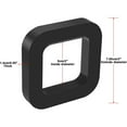 thumbnail image 3 of 2 Inch Rubber Cushion Muffler for Pads for Trailer Hitch Receiver Reduce Drag Rattle, 3 of 8