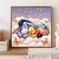 thumbnail image 2 of DIY Diamond Art Kit , Cute Cartoon Relaxing Animal Design, Multi-Colored Embroidery Mosaic Art, Standing Ear Donkey and Winnie the Pooh, Insect and Butterfly Accents, Perfect Room Home Decor, 2 of 7