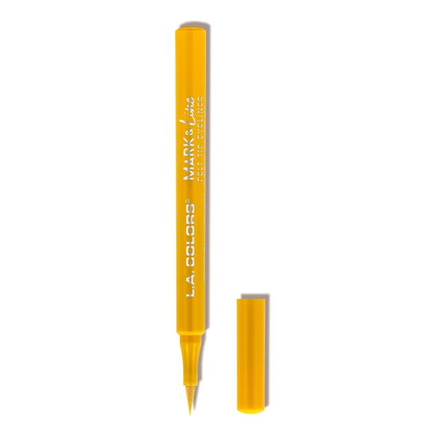 Delineador de ojos L.A. COLORS Mark & Line con punta de fieltro, ranúnculo amarillo