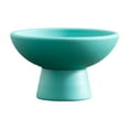 thumbnail image 1 of Maceta redonda de cerámica decorativa, florero versátil para decoración del hogar, accesorio floral, contenedor para arreglos florales de escritorio Azul, 1 of 8
