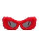 thumbnail image 1 of Plush Winter Sunglasses Cat Eye Fashion Sunglasses For Women (red), 1 of 1