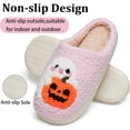 thumbnail image 5 of CLOUJI Cute Fuzzy House Halloween Print Slippers for Women Non- Memory Foam Shoes, 5 of 6
