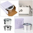 thumbnail image 2 of 2 pcs Hair Removal Wax Melting Machine Replacement Pots Wax Warmer Inner Pan Metal Container, 2 of 8
