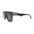 thumbnail image 3 of Hipster Vintage Style Horn Rim Gentlemans Plastic Sunglasses Shiny Black - Black, 3 of 4
