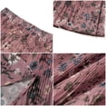 thumbnail image 6 of UVN Skirts for Women Summer Chiffon Pleated A-Line Long Skirt Elastic High Waist Swing Tiered Boho Beach Floral Print Maxi Skirts, 6 of 9
