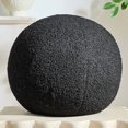 thumbnail image 1 of wonima44 11.8 inch Ball Pillow Round Decorative Pillow Black Sphere Shaped Throw Pillows Soft Nordic Style Boucle Pillows Cushion for Bed Couch Living Sofa Room Decor, 1 of 1