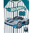 thumbnail image 3 of Hot Wheels Mesh Baseball Jersey Athletic T-Shirt and Shorts Outfit Set Toddler to Big Kid, 3 of 5