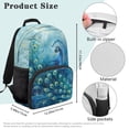 thumbnail image 7 of Pzuqiu Peacock Print Kids Backpack for Students Age 6-18 Breathable Large Capacity 17 Inch Elementary School Backpack Back to School Bags Lightweight for Travel Daily Use, 7 of 7