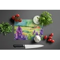 thumbnail image 3 of New Jersey Violet in Watercolor Glass Cutting Board Large 12 in x 15 in, 3 of 5