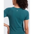thumbnail image 6 of CRZ YOGA Seamless Workout Tops for Women Athletic Running Gym Yoga Short Sleeve Shirts Breathable Tees, 6 of 7
