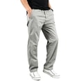 thumbnail image 2 of Men Flex Twill Cargo Pants Adjustable Waist Multi Utility Pocket Casual Pants S-XXL（1 piece）, 2 of 9