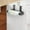 Black(12.2"), variant on Bxaolu Over Cabinet Door Paper Towel Holder Bar Dispenser for for Kitchen, Pantry, Mudroom, Fits Both Standard & Jumbo Rolls (Black, 10.24")