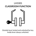 thumbnail image 3 of Door Lever Lockset, Heavy Duty Grade 2, Polished Brass, Lawrence Hardware, 3 of 3