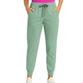 thumbnail image 5 of Travel Pants Women, Reinforced Seam Women's Stretch Fit Elastic Waist Joggers Machine-Washable Wrinkle-Resistant Casual Women Tsa-Friendly Quick-Dry Business Trip Versatile Green Xl, 5 of 5