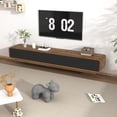 thumbnail image 6 of Blotout 78.7''Minimalist Floating TV Stand, Modern Wall-Mounted Media Console with 4 Drawers, Soft Close Hydraulic Cabinets, Round Corner & Cable Management for Wall-mounted TV Up to 90'', 6 of 8