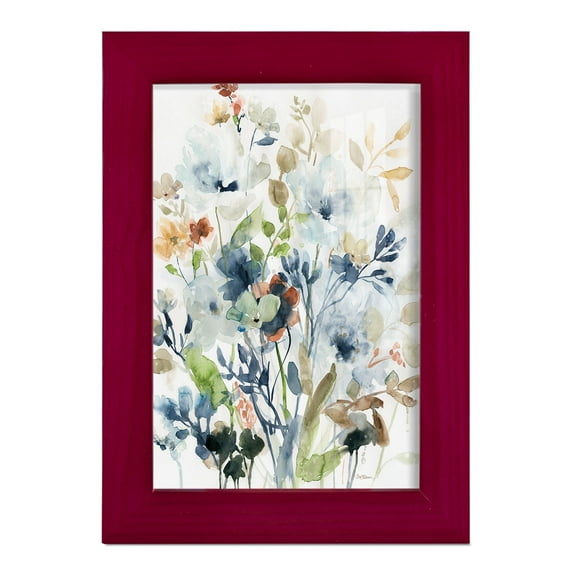 Holland Spring Mix -Framed Print w/glass-Cherry Red