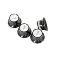 thumbnail image 2 of Guitar 2 Tone 2 Volume Control Knobs Silver Top Hat Bell for Gibson Les Paul Sg, 2 of 8