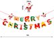 thumbnail image 1 of Pancarta navideña roja y verde, letrero navideño, guirnaldas, Papá Noel, muñeco de nieve, decoraciones para fiestas navideñas, regalo de Navidad, Año Nuevo, 1 of 5