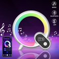 thumbnail image 2 of Luz LED de noche inteligente, luz Q creativa, despertador de ambiente colorido, despertador, Audio Bluetooth, ruido blanco inteligente, 2 of 4