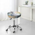 thumbnail image 7 of Xecao's The Cat Looks in the Mirror Print Stool Covers offer stylish, washable protection for PU round bar stools, perfect for home or commercial use., 7 of 7