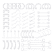 thumbnail image 1 of 60 pzs Piercing Para Nariz, Cartílago, Ombligo Malubero Transparentes, 1 of 5