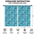 thumbnail image 2 of Dachshund and Beach Blue Pattern Insulated Teens Curtains Set Of 2, Bedroom Essentials, Toddler Room Decor 52"x84", 2 of 5