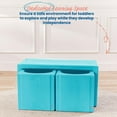 thumbnail image 3 of ECR4Kids Ensemble Table et Cube, Meubles Polyvalents, Cyan, 3 Pcs, 3 of 5