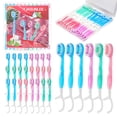 thumbnail image 1 of Cepillo de dientes mini desechable 5 en 1 para viaje, 30 unidades, JASUNLEE, 1 of 9