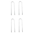 thumbnail image 1 of 4 Pcs Piquet de Tente en Forme de U Clou de Sol en Acier Outil de Fixation de Clou de Camping, 1 of 7