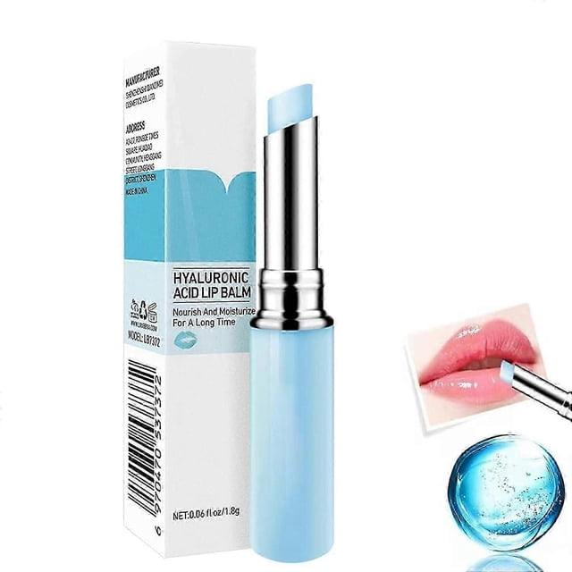 ExquisiteHyaluronic Acid Lip Balm Moisturizing Lips Long-Lasting Protection Nourishing Lip Care, Moisturizing Color Changing Lip Balm Lipstick