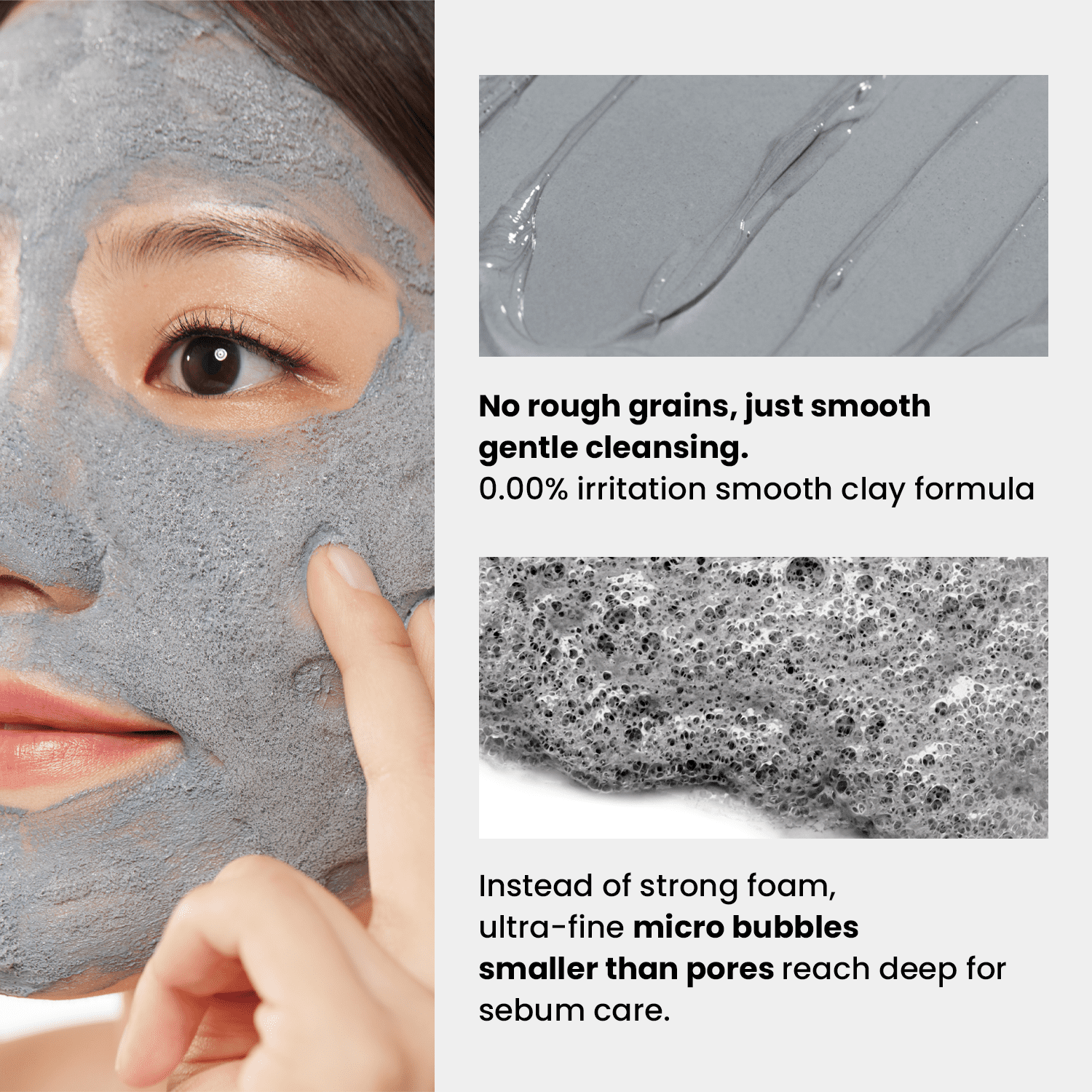 GLAM UP Clean Bubbling Carbonated Clay Mask for Face Purifying- Blackhead Remover, Peel Off, Pore Clearing, Deep Cleansing, Detoxing Bubble Clay Mask, Vegan 135ml (4.56 Fl Oz)