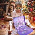 thumbnail image 4 of Calendario de Adviento de Navidad, caja de regalo, 24 piezas, kit de accesorios de joyería de princesa, casa de juegos para niñas, juguetes de simulación, regalos de Navidad para n, 4 of 4