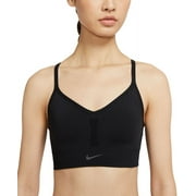 Nike Women's Indy Dri Fit Seamless Cross Back Low Impact Sports Bra Black Size X-Small