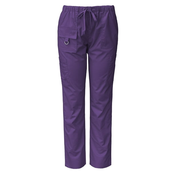 Medgear Medgear Womens Stretch Scrubs Pants, Utility Style with 7