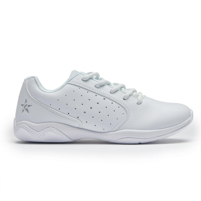 Rebel Athletic Rise White Cheer Shoes (White, US Footwear Size System, Big Kid, Women, Numeric, Medium, 2)