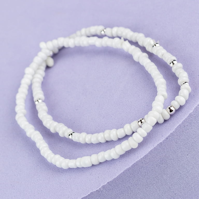 Claire's Teen Girls' Natural Cowrie Shell Beaded Bracelets, Non