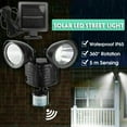 thumbnail image 5 of ECSEE Motion Sensor Lights, 1500 Lumen, Dual Head, 360?Rotatable, Ultra Bright LED Solar Flood Lights Solar Wall Light for Outdoor, Front Door, Backyard, IP65 Waterproof, 5 of 9