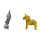 thumbnail image 5 of Estatua de Guan Yin,Estatua de Guan Yin para decoración del hogar.,Figura de escritorio,Estatua tradicional sueca del caballo de Dala,Figura creativa del caballo Dalecarliano, 5 of 8
